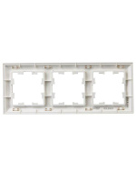 Рамка 3-м BRITE РУ-3-Бр бел./бел.  BR-M32-12-K01