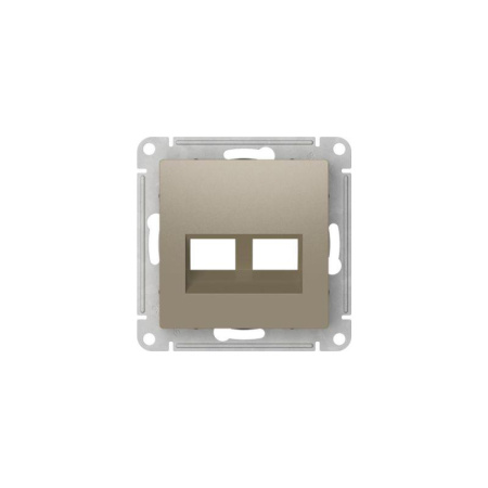 Накладка двойная AtlasDesign для информационных функций типа Keystone шампань SE ATN000590