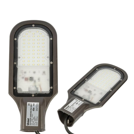 Светильник светодиодный ULV-R22H-35W/6500K GREY 6500К IP65 угол 110град. уличный консольный  UL-00009518