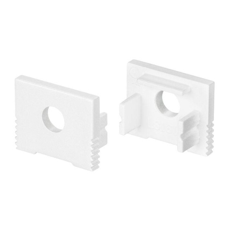 Заглушка SL-SLIM-H13M WHITE с отверстием пластик  037538