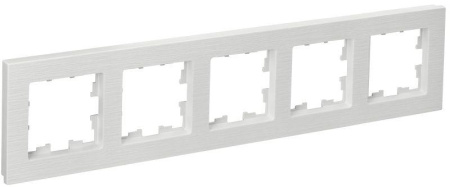 Рамка 5-м BRITE РУ-5-Бр бел. рифленый  BR-M52-51-K01