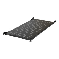 Полка стационарная 19дюйм 437х860мм для шкафа и стойки Г=1000мм черн.  -SHFC-860F-BK