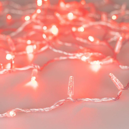 Гирлянда светодиодная ARD-STRING-CLASSIC-1000-CLEAR-100LED-PULSE Red230В 7Вт IP65  031639