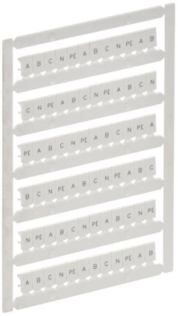 Маркер для CTS/CP 4кв.мм "A; B; C; N; PE" ARMAFIX  AF-CT10D-M-004-21