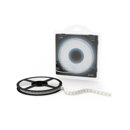 Лента светодиодная Black 2835/120-SMD 6.5Вт/м 5000К холод. бел. IP20 600лм/м 24В (блист.5м)  312000265
