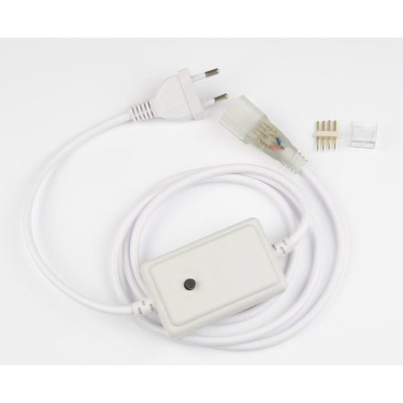 Провод электрический UCX-SP4/N22 WHITE 1 STICKER для светод. лент ULS-N22 RGB NEON 220В 4 контакта  UL-00005799