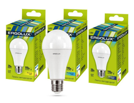 Лампа светодиодная LED-A65-20W-E27-3K 20Вт грушевидная 3000К тепл. бел. E27 180-240В ЛОН  13182
