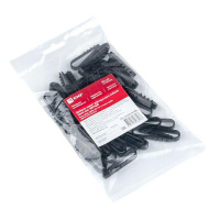 Дюбель-хомут d5-10мм для круглого кабеля черн. (уп.50шт) PROxima  plc-ncs50-5x10b