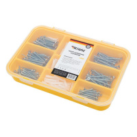 Набор саморезов и дюбелей 260шт пластик. коробка  KR-01-3101-01