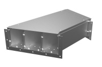 Короб кабельный 1.5мм ККБ-3УГП-0.2/0.5 трехканал. рамка 4мм гор. оцинк.; обшивка оцинк.  KKB.3UGP.25.15.HDZ/ZN