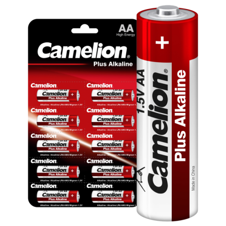 Элемент питания алкалиновый AA/LR6 1.5В Plus Alkaline LR6-BP1х10P (блист.10шт)  14135