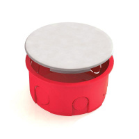 Коробка распаячная для скрытого монтажа в кирпичных стенах D80х40мм (с перфорированным основанием)  8820003