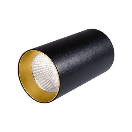 Светильник накладной SP-POLO-R85-1-15W Day White 40deg (Black Gold Ring) (IP20 металл)  022952