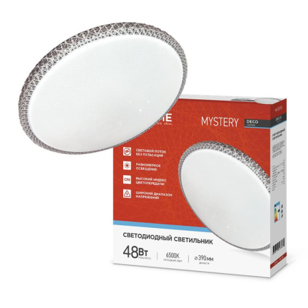 Светильник светодиодный DECO MYSTERY 48Вт 230В 6500К 4320лм 390х78мм  4690612051604