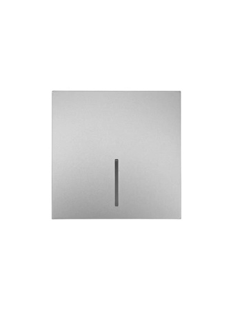 Выключатель 1-кл. с индик. СП ZIMA IP20 10А безвинт. зажим сер. матов.  704-7488-111QC