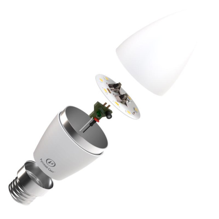 Лампа светодиодная RS C37 E27 8W 220-240V 2700К 8Вт 800лм Ra 90 свеча  15010545062