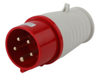 Вилка переносная 15 3Р+РЕ+N 16А 380В IP44 V-16-3P-PE-N-IP44 ЭРА Б0032851