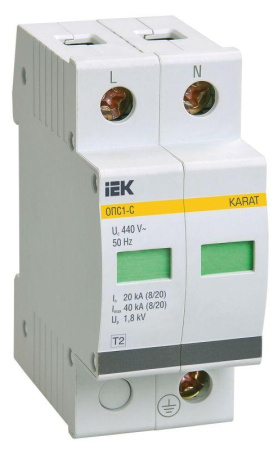 Ограничитель перенапряжения ОПС1-C 2P  MOP20-2-C