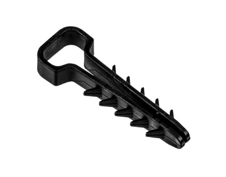 Дюбель-хомут для плоского кабеля PCD-F 05х10-45-100BL PA6.6 Jazzway (уп.100шт) 5054981