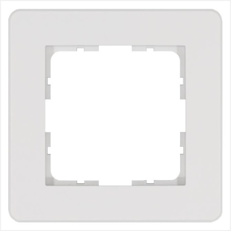 Рамка 1-м G-Flex бел. глянцевый  G1101W