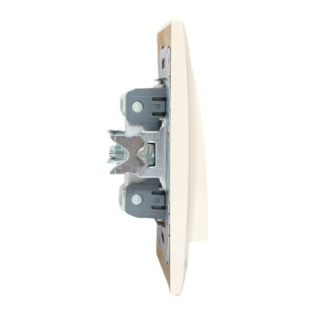 Кнопка звонка 1-кл. СП Валенсия 10А IP20 крем. PROxima  EWV10-026-20