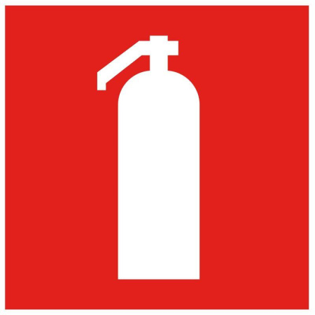 Этикетка самоклеящаяся 150х150мм "Огнетушитель" LPC10-1-15-15-OGNT