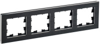 Рамка 4-м BRITE РУ-4-1-БрЧ металл черн.  BR-M42-M-K02