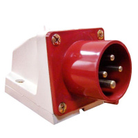 Вилка стационарная 524 32А 3P+PE 380В IP44  ps-524-32-380