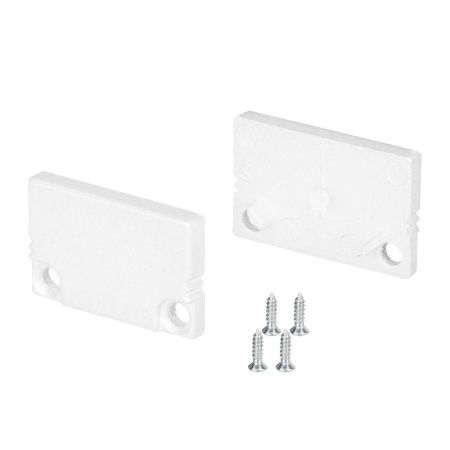 Заглушка SL-SLIM20-H13 WHITE глухая пластик  037534