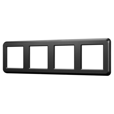 Рамка пластиковая FRM-VERSA-PL-4-BK  045188