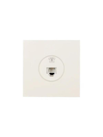 Розетка телефонная евр СП ZIMA IP20 слон. кость  704-9088-137