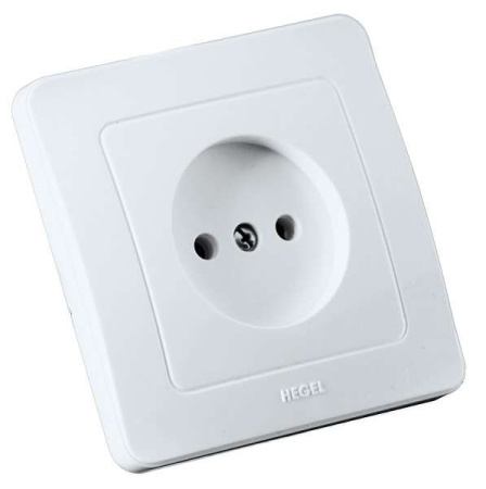 Розетка 1-м СП Мастер 16А IP20 250В бел.  РС16-301