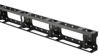 Организатор кабельный метал. верт. CMV-47U-ML с крышкой 47U для шкафов TTC TTC2 TSA TSC шир. 800мм черн. (RAL 9004) (1шт)  30836