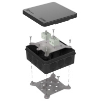 Коробка огнестойкая ОП 100х100х40мм Е15-Е120 двухкомпонентная  60-0303-9005-FR6.0-4