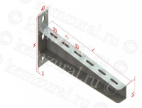 Консоль кабельная КС3-430 сталь 2.5мм УТ1.5 по типу BBH6040  007 604007 14