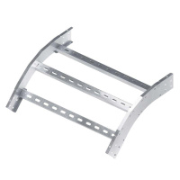 Угол лестничный вертикальный внешний 45град. 80х600 толщ. 3мм R300 в комплекте с крепеж. эл. алюм.  ALPW3860K