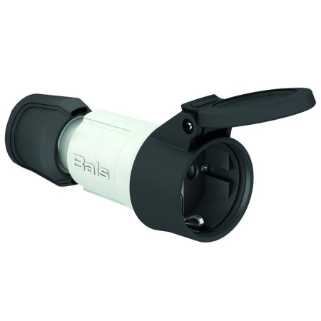 Розетка кабельная Schuko 16А 3п 2P+E 250В IP54 Multi-grip сер.  7487