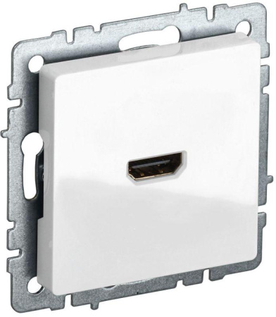 Розетка СП BRITE HDMI РHDMI-0-БрБ механизм бел.  BR-H10-K01