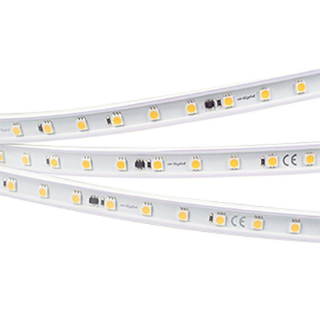 Лента светодиодная ARL-PV-B54-15.5mm 230V Warm 3000К 5060 8Вт/м IP65 герметичная (уп.10м)  029402(2)