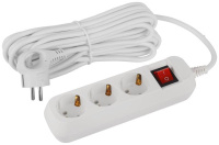 Удлинитель электрический UDL-16-370-ES Greenline 3 розетки с заземлением с выключателем 7м ПВС 3х1кв.мм  Б0065012