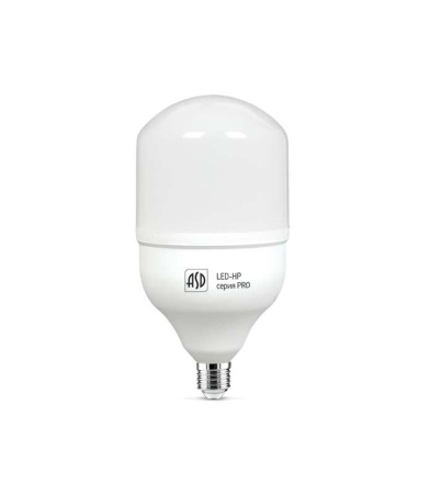 Лампа светодиодная LED-HP-PRO 50Вт цилиндр 4000К нейтр. бел. E27 с адаптером E40 4500лм 160-260В  4690612007014