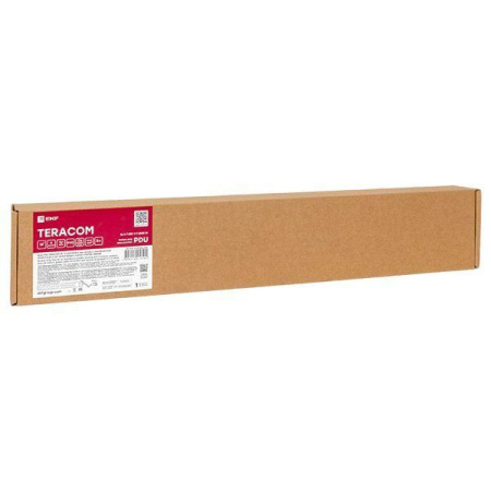 Блок PDU TERACOM 19дюйм 1U 16А/250В 6 роз. Schuko с выключат. шнур 2м 3х1.5кв.мм вилка Schuko корпус пластик черн.  TRC-HPD-LS-16A-6SH-2MSH