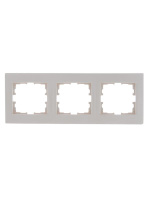 Рамка 3-м Karina горизонт. крем.  707-0300-148