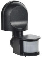 Детектор движения ДД 008 1100Вт угол обз. 180град. дальн. 12м IP44 черн.  LDD10-008-1100-002