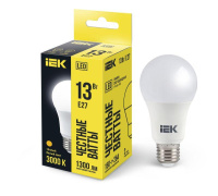 Лампа светодиодная ECO A60 13Вт грушевидная 230В 3000К E27  LLE-A60-13-230-30-E27