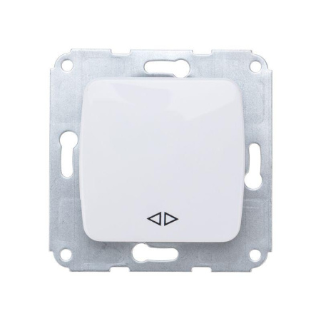 Переключатель проходной 1-кл. СП DEA 10А с подсветкой механизм бел.  KR-78-0206