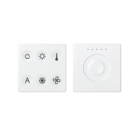 Комплект выключателя 6-кл. сенсорн. + регулятор Т1 KNX; RJ12 бел. 82 Sense 8400673-030