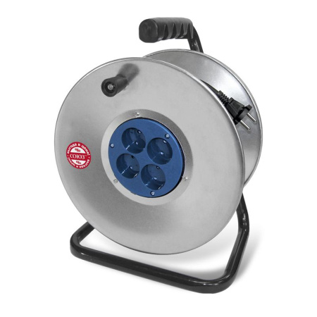 Удлинитель на катушке 4х50м с заземл. 16А IP20 3.5кВт КГ  483S-4355.