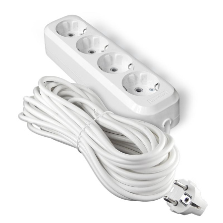 Удлинитель 4х10м с заземл. IP20 Е-304А ПВС 3х1.5  1733