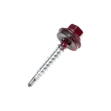 Саморез кровельный 4.8х35мм окрашенный RAL 3005 короб (уп.250шт)  1203-4835-3